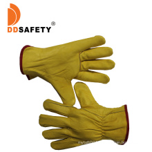 10" Yellow Cow Grain Leather Driving Gloves in China